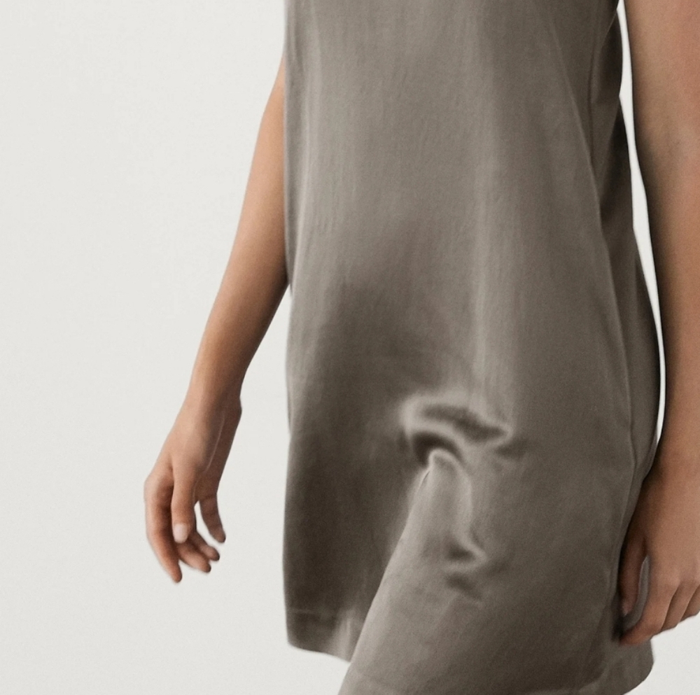 New Massimo Dutti Linen/Cotton Blend Dress - Picture 7 of 10